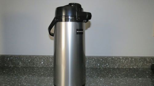 New Peacock Vacuum Pump Stainless Air Pot 2,2 Litre Hot Cold Beverage Dispenser