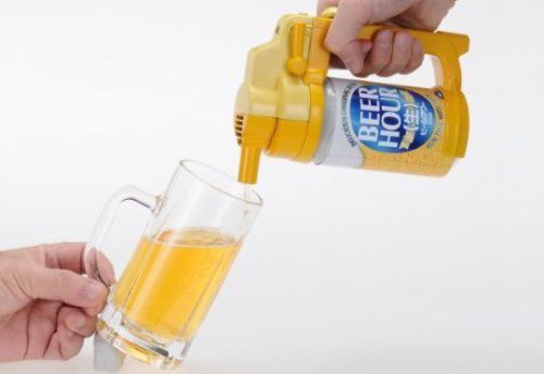 Beer Hour Biru Awa Beer Can Dispenser - Pour beer drinks from can, from Japan