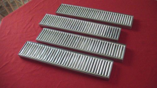 4 update international stainless steel 16&#034; drip trays excellent shape dts-419 for sale