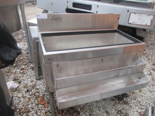 IBA-36-CP10 Glasstender 36&#034; Ice Bin with Cold Plate - Back Bar - Stainless