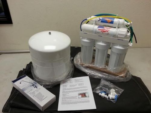 5 STAGE REVERSE OSMOSIS WATER PURIFICATION SYSTEM MADE IN U.S.A. 50 GALLON