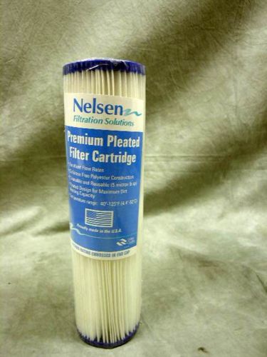 Nelsen Premium Pleated Filter Cartridge 9 1/2&#034; NEW