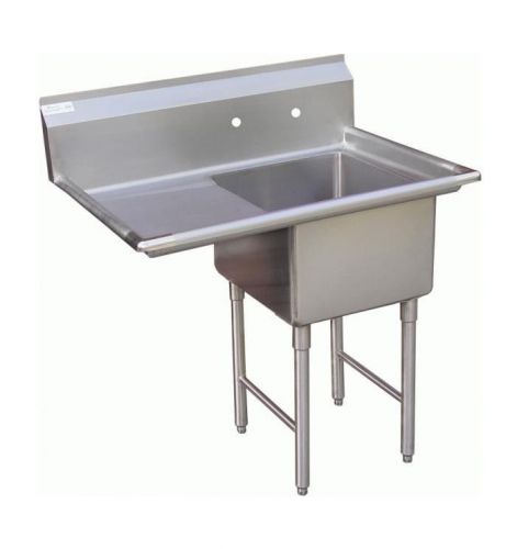 1 Compartment Prep Sink 15&#034;x15&#034; with 1 Left Drainboard
