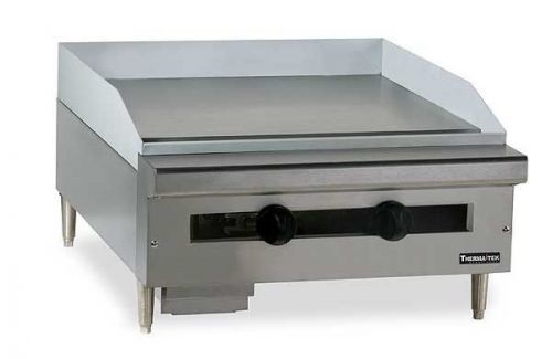 72&#034; countertop gas thermostatic/grooved plate griddle therma-tek tc72-72tggp for sale