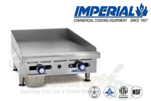 IMPERIAL GRIDDLE MANUALLY CONTROLLED 2 BURNERS NAT GAS MODEL IMGA-2428-1