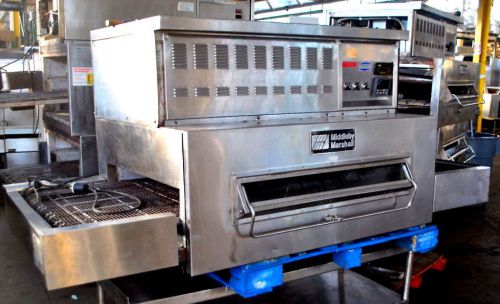 Middleby marshall single deck natural gas conveyor pizza oven model:ps-350g-2 gc for sale