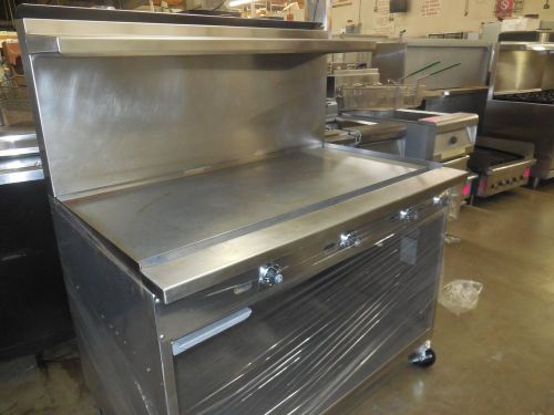 USED! JADE RANGE - 4&#039; THERMO GRIDDLE W/ OPEN BASE AND CASTERS