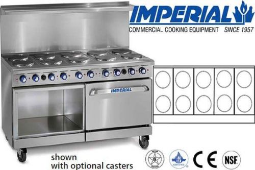 Imperial restaurant range 60&#034; w/ 26&#034; standard oven w/ cabinet model ir-10-e-xb for sale
