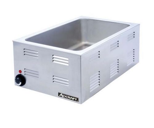 Adcraft FW-1200W Countertop Food Warmer Portable Steam Table Full Pan Size,120V