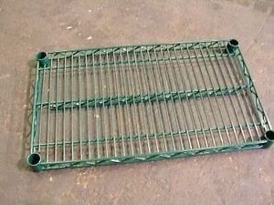 24&#034;x36&#034; green epoxy or chrome shelving, nsf for sale
