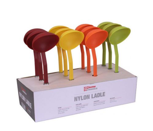 Home Basics Handle Nylon Ladle Set of 4