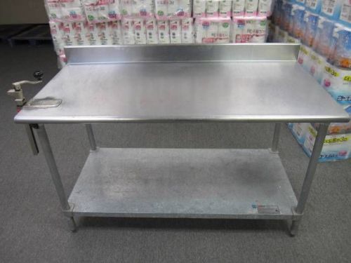 Stainless steel work table-eagle-with a no.2 edlund can opener 60&#034;x30&#034; nsf for sale
