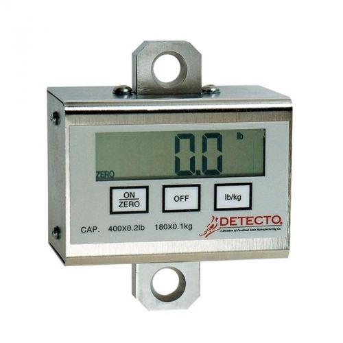 Detecto patient lift scale 400 lb x .2 lb/ 182 kg x.1 kg pl400 hanging scale new for sale