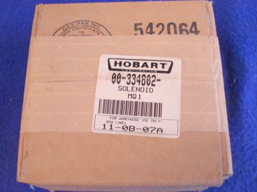 Hobart esw wrapper side clamp solenoid part #00-334802 or 00-048353  new in box for sale