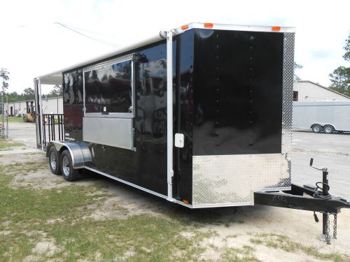 New 7x22 7 x 22 enclosed concession food vending bbq porch trailer * must see * for sale