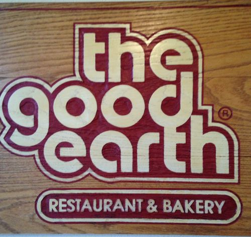 Vintage Wood Sign, Good Earth Restaurant and Bakery, Advertising Decor, Urban