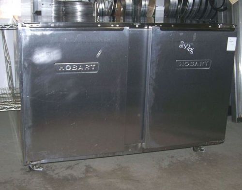 Hobart 2 door under counter refrigerator on casters, 120v; 1ph; model: cu48 for sale