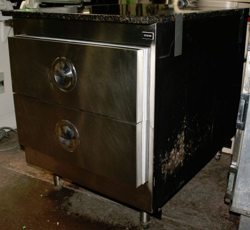 HUSSMANN Model FC-2-R 2-Drawer Marble-Top Refrigerator Cooler