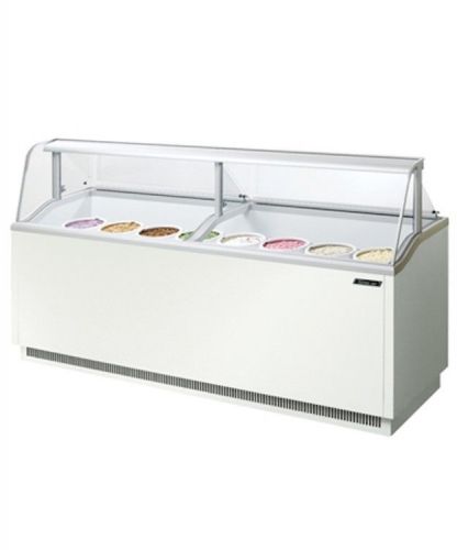 NEW Turbo Air 91&#034; White Ice Cream Dipping Cabinet!! Holds (28) 3 Gallon Tubs!!