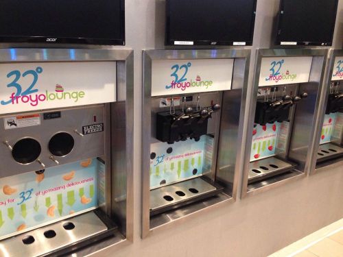 Frozen yogurt shop complete package with 6 electro freeze sl-500 machines for sale