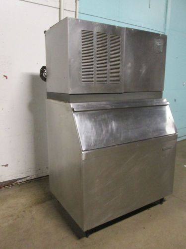 &#034;scotsman &#034; heavy duty commercial air cooled ice maker w/900 lbs storage bin for sale