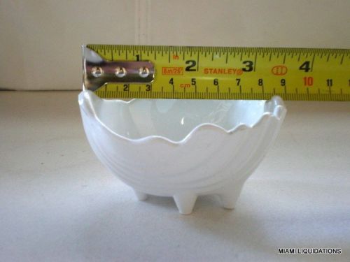 Lot of 48 sea shell ramekin carlisle 0338-02  white san plastic bpa free for sale