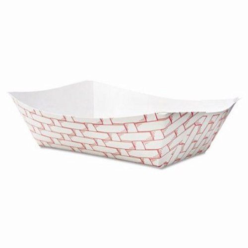 Boardwalk Paper Food Baskets, 3lb Capacity, Red/White (BWK30LAG300)