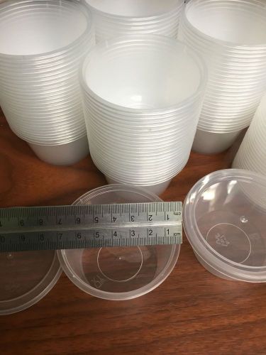 4 oz SOUFFLE  PORTION CUPS 200 w/LIDS PLASTIC CONTAINER