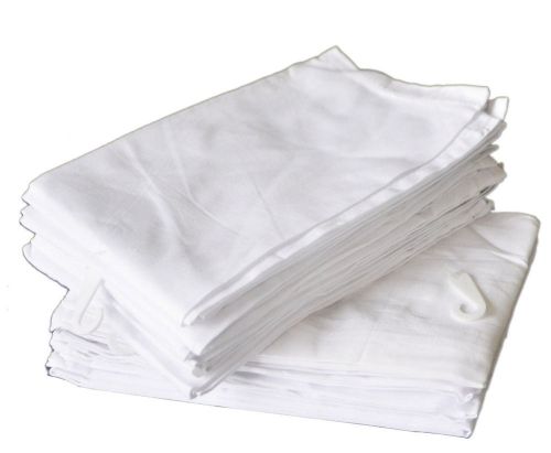 100 WHITE NEW  HOME ELEGANCE BRAND WEDDING DINNER CATERIING NAPKINS 20X20 POLY