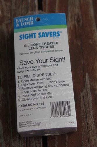 Sight Savers Silicone treated lens tissues BAUSCH +LOMB