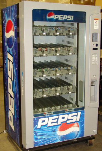 Electronic shelf guaranteed vend glass front soda machine accepts $5 vendo vu40 for sale