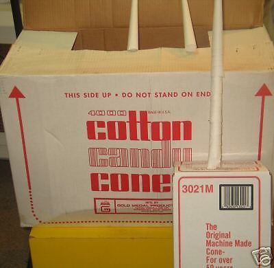 Gold medal cotton candy cones - 4000ct * for sale