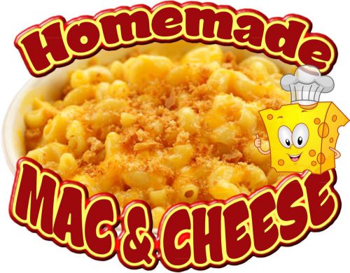 Homemade Mac &amp; Cheese Decal  14&#034; Restaurant Concession Food Truck Mobile Menu