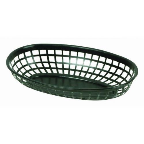 72 PC Fast Food Basket Baskets Tray 9-3/8&#034;x 5-3/4&#034; Oval BLACK NEW