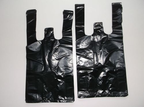 Plastic shopping small black 800 bags. for sale