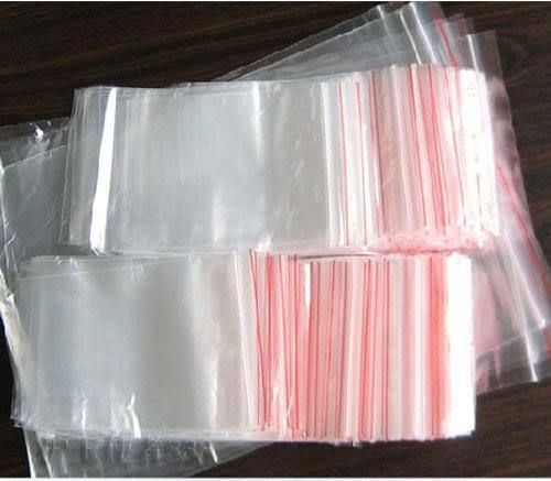 500pc plastic poly jewelry reclosable clear ziplock lock bags 40x60mm * for sale