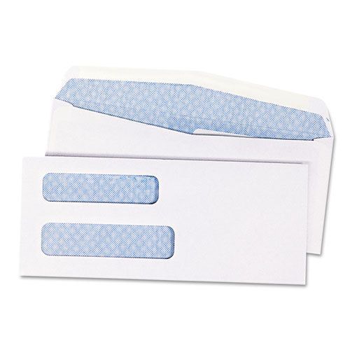 Double window security tinted check envelope, #8 5/8, white, 1000/box for sale