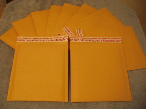 10 #0-#1 7.25x10 DVD Kraft Bubble Mailers Padded Envelopes - Free Shipping