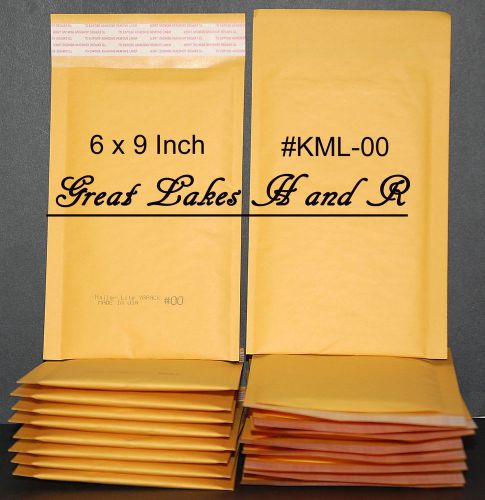 20 Self-Sealing Kraft Bubble Padded Envelope Mailers, 6 x 9 Inches, # KML-00