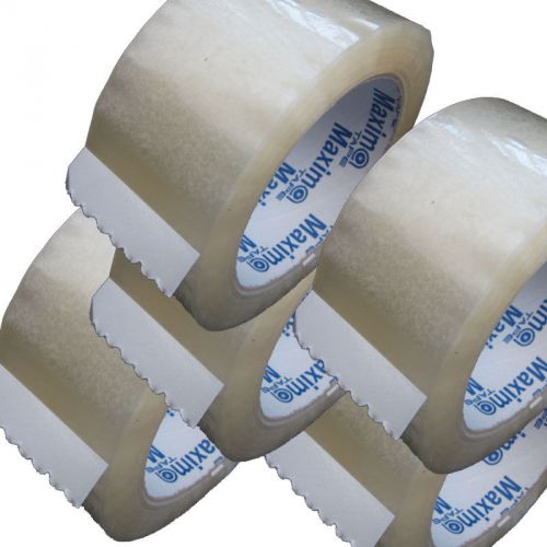 Lot 5, Packing Tapes 2&#034; x 110 YDS (48mm x 100M) Clear, 1.8MIL, Package, Shipping