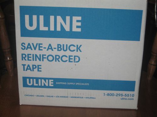 ULINE SAVE-A-BUCK REINFORCED TAPE S-7838 2.75&#034;X375&#039; 7 1/2 ROLLS