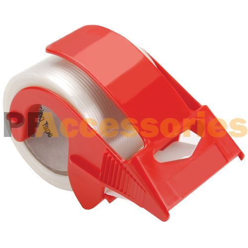 2&#034; Portable Packing Tape Dispenser for Industry Shipping Box w/ 75 FT Clear Tape