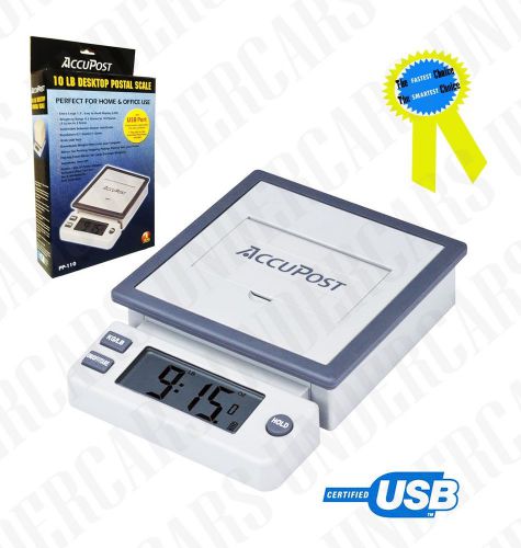 Accupost 10lb usb digital shipping postal scale great for ups usps fedex for sale