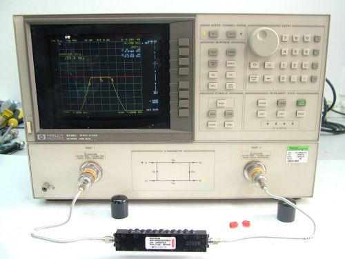 HP AGILENT 50MHz - 13.5GHz NETWORK ANALYZER 8719C CALIBRATED + CERTIFICATE