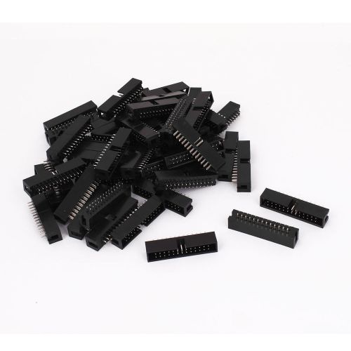 50 pcs dual row straight 26 pin 2.54mm male header socket strip pcb connector for sale