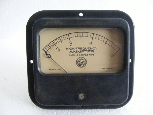 Vintage FISCHER High Frequency AMMETER Model 441 THERMO COUPLE TYPE Chicago
