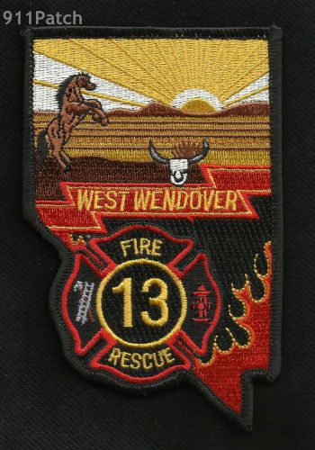 West Wendover, NV - FIRE RESCUE DEPARTMENT 13 FIREFIGHTER PATCH - FIRE DEPT