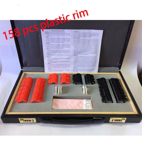 158 pcs Plastic Rim Optical Trial Lens Set Leather Case+a Presented Trial Frame