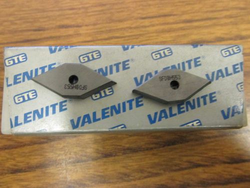 (2) VALENITE Carbide Inserts  DPG 532