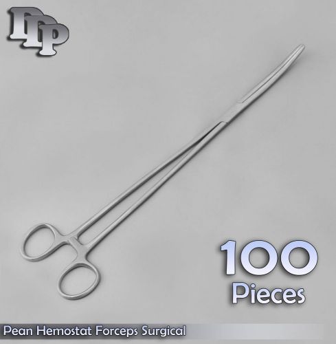 100 PIECES ROCHESTER-PEAN FORCEPS CURVED 12&#034; STAINLESS STEEL